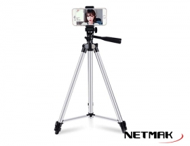 TRIPODE UNIVERSAL C/SOPORTE 150CM NM-TRIP3 PIE 1.5MTS NETMAK - TRIPODE07674