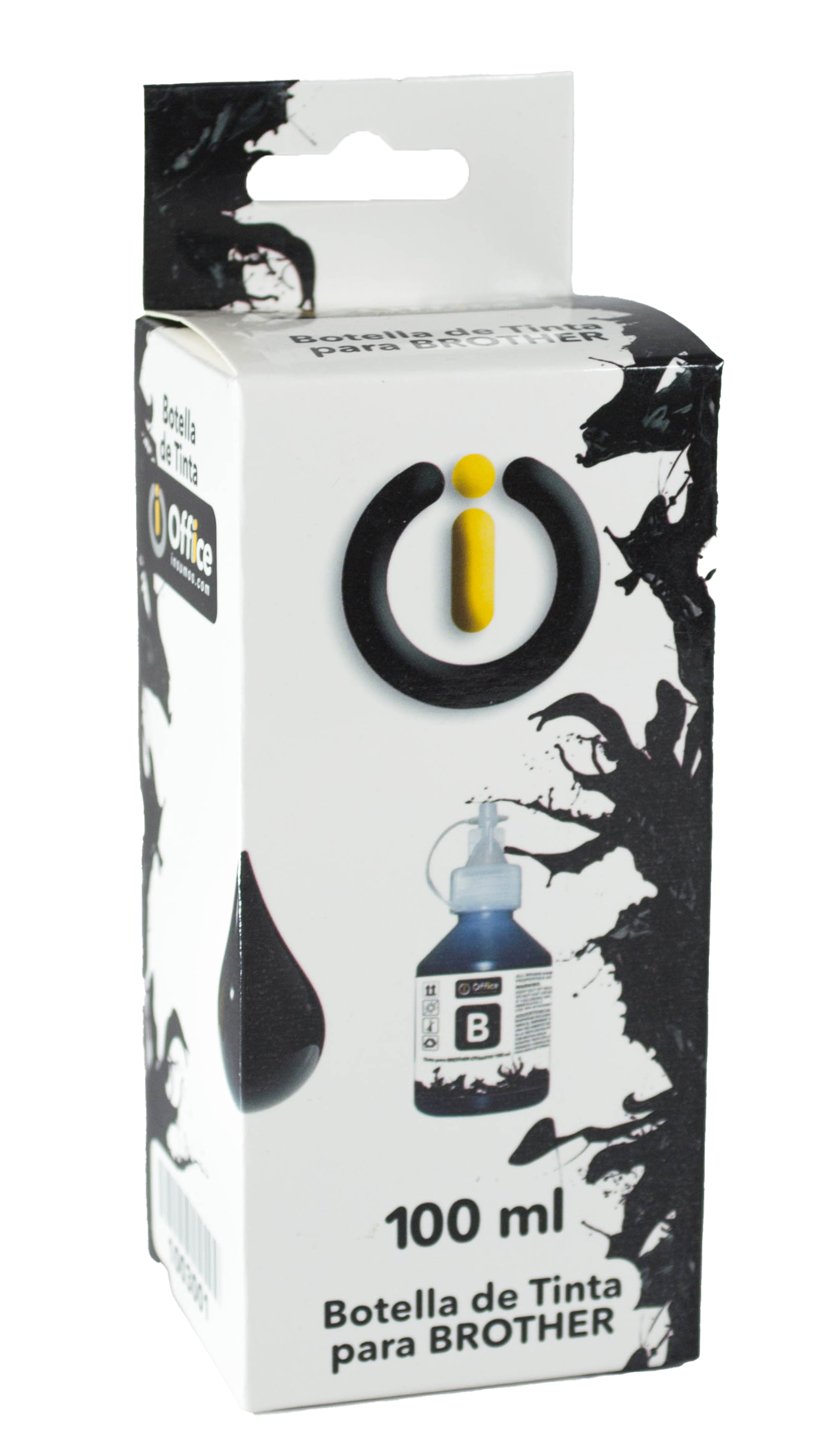 TINTA ALT P/BROTHER 100CC A NEGRO CON APLICADOR OFFICEINSUMOS.COM