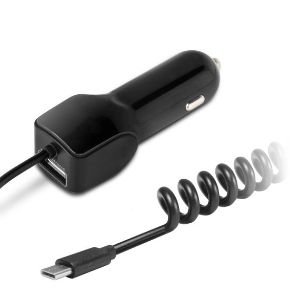 CARGADOR 12V A 1 USB H Y TIPO C - CA-USBDUALTC 2.0 AMP - SOUL - CARGADOR07723