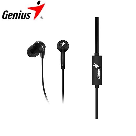 AURICULAR IN EAR PLUG 3.5 GENIUS HS-M320 NEGRO C/VOLUMEN MANOS LIBRES  GENIUS