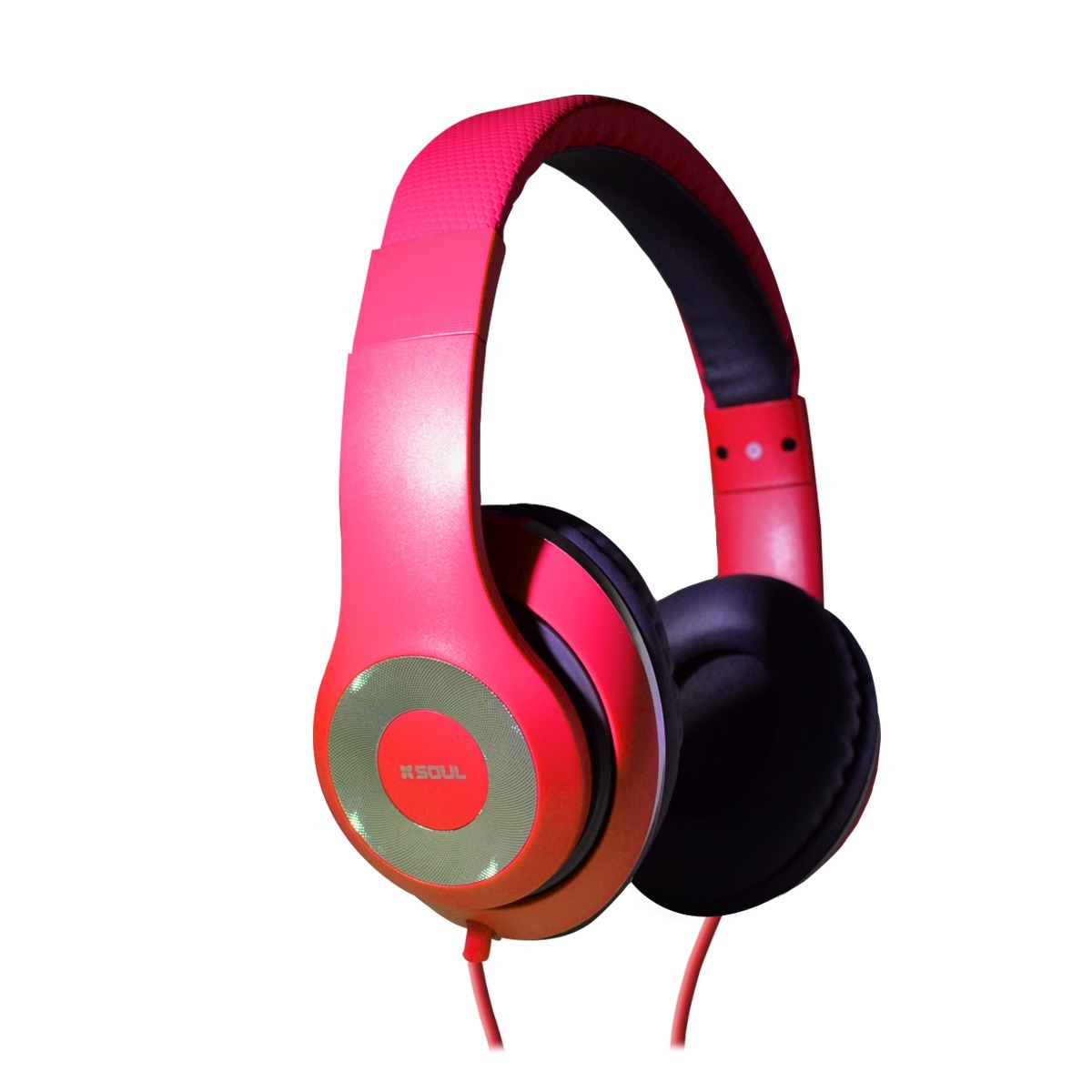 AURICULAR VINCHA PLUG 3.5 SOUL DJ L200 ROJO - AUR-L200RO MANOS LIBRES - AURICULAR07866