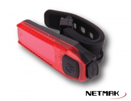LUZ RECARGABLE TRASERA P/BICICLETA NM-LD5 - LUZBICITRAS