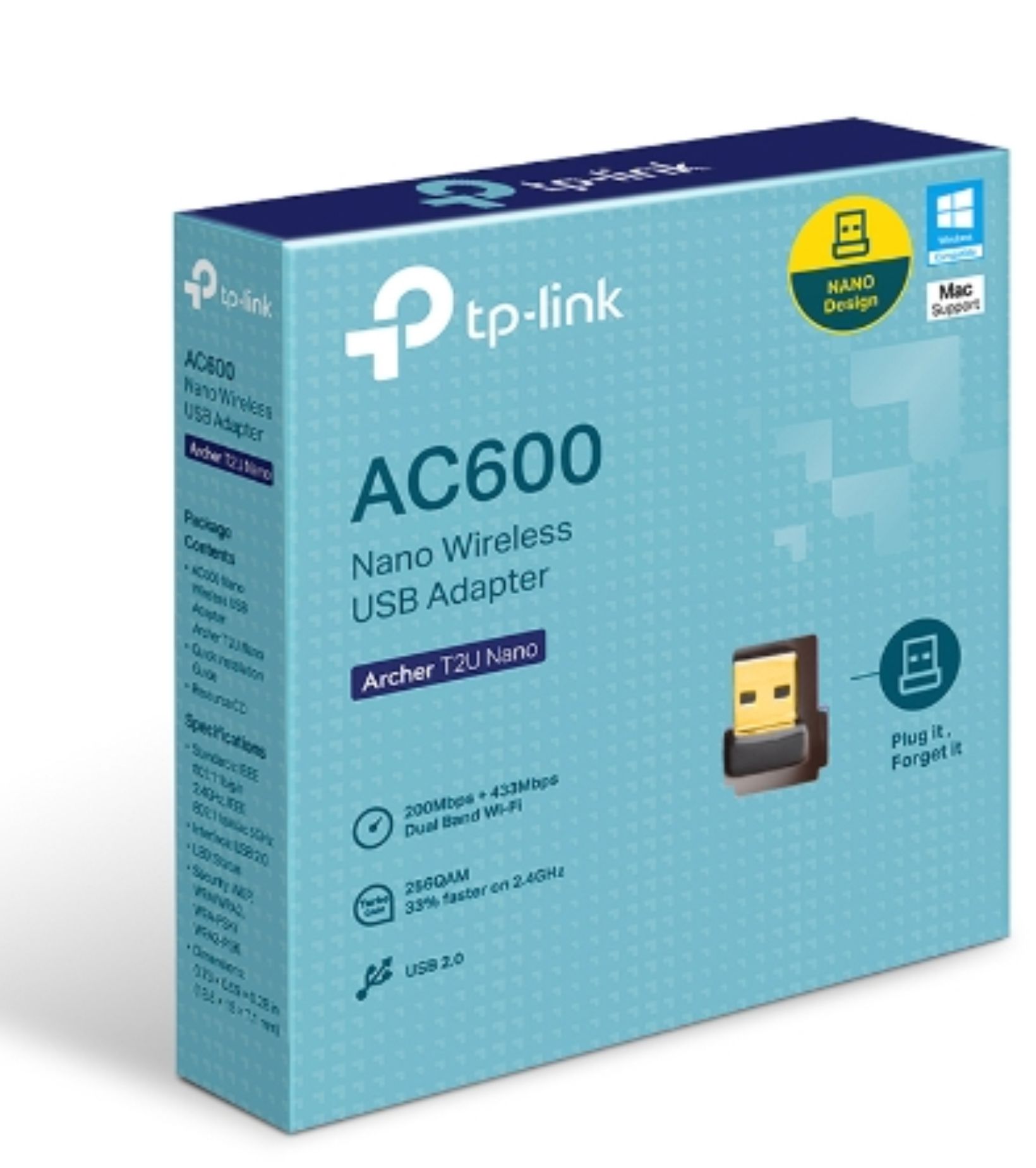 PLACA DE RED USB WIFI ARCHER T2U NANO WIRELESS - TP-LINK
9978 - PLACAARCHERT2U08031