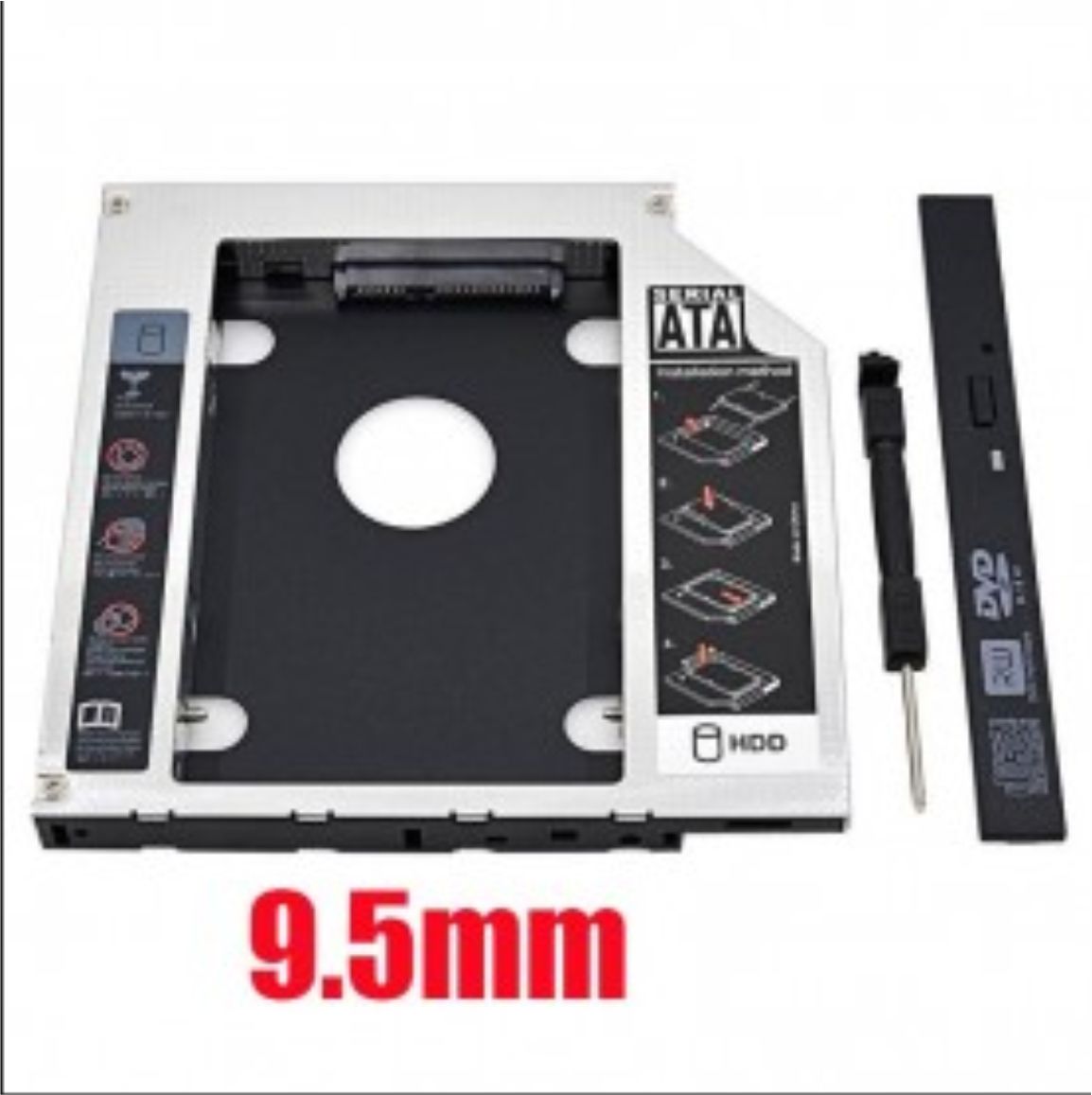 CADDY DISC ADAPTADOR DISCO 9.5MM - NG-CD9  NOGA NET