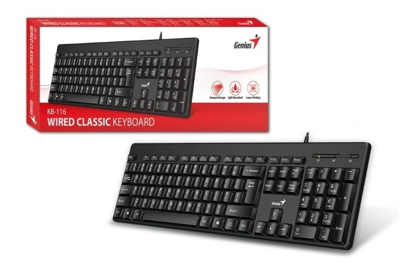 TECLADO USB KB-116 SMART GENIUS
31300008401 - TECLADO08109