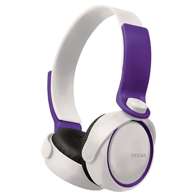 AURICULAR VINCHA NOGA NET FIT NG-904 BLANCO/VIOLETA PC/MP3 - AURICULAR08125