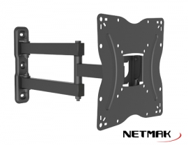 SOPORTE MONITOR/TV BRAZO MOVIL 17 A 43 NM-ST14 VESA 200X200 NETMAK