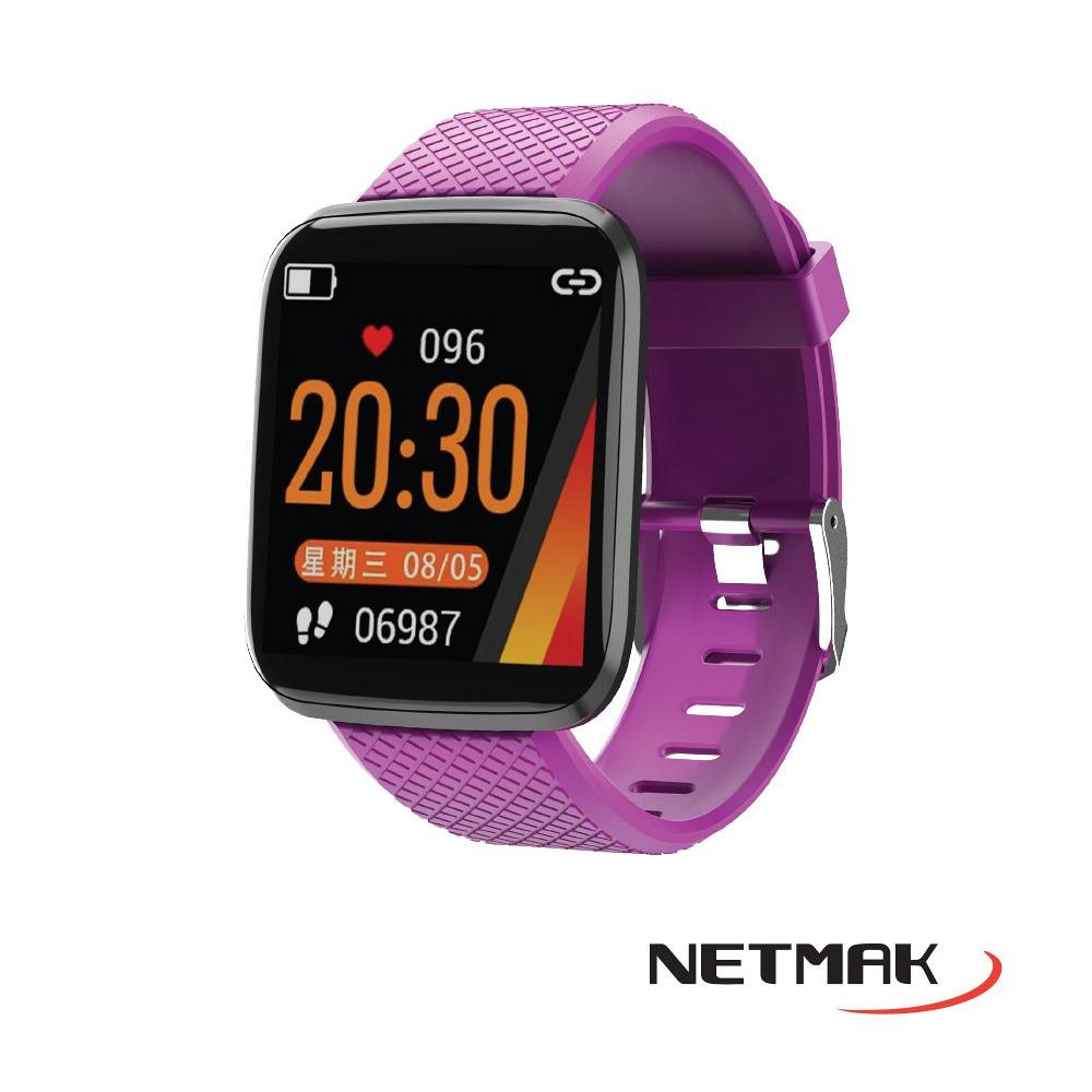 RELOJ SMART BAND BT 4.0 PURPURA NM-BAND-P - RELOJ08282