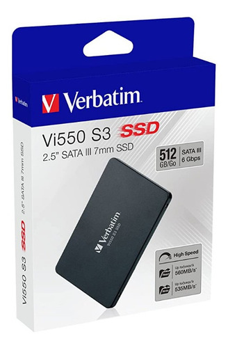 DISCO SOLIDO INTERNO 512GB VI550 SATA III 2.5 SSD - 49352 VERBATIM - DISCO08286