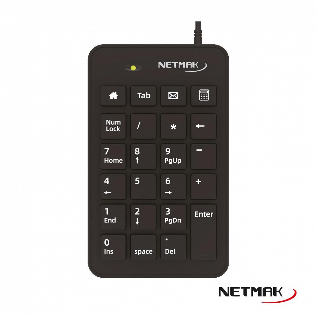 TECLADO USB NUMERICO NM-KB250 
NETMAK - TECLADO08322