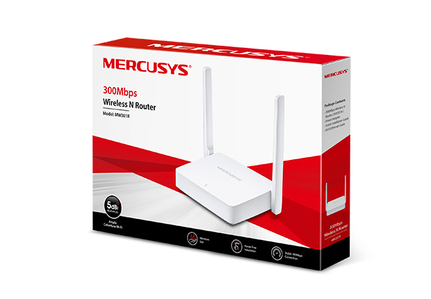 ROUTER INALÁMBRICO MW301R 300MBPS 2 ANT MERCUSYS BY TPLINK 300MBPS - ROUTER08333