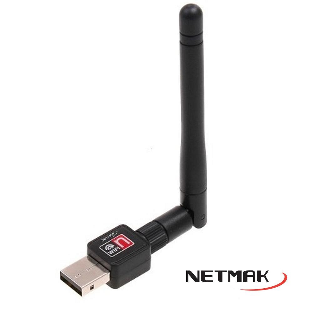 PLACA DE RED USB WIFI 150MBPS CON ANTENA NM-CS154 
NETMAK