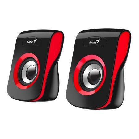 PARLANTES AUDIO PLUG ALIM USB SP-Q180 ROJO 31730026401 GENIUS - PARLANTE08464