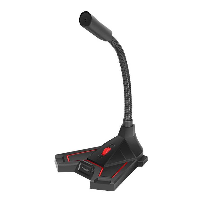 MICROFONO CON BASE NOGA MIC-2040 GAMER MULTIMEDIA - NOGA NET - MICROFONO08485