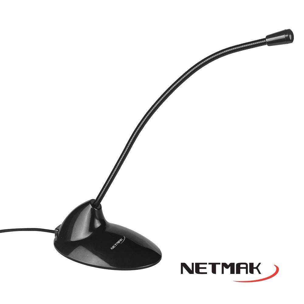 MICROFONO PARA PC CON BASE NM-MC3 FLEXIBLE PLUG 3.5 - MICROFONO08495