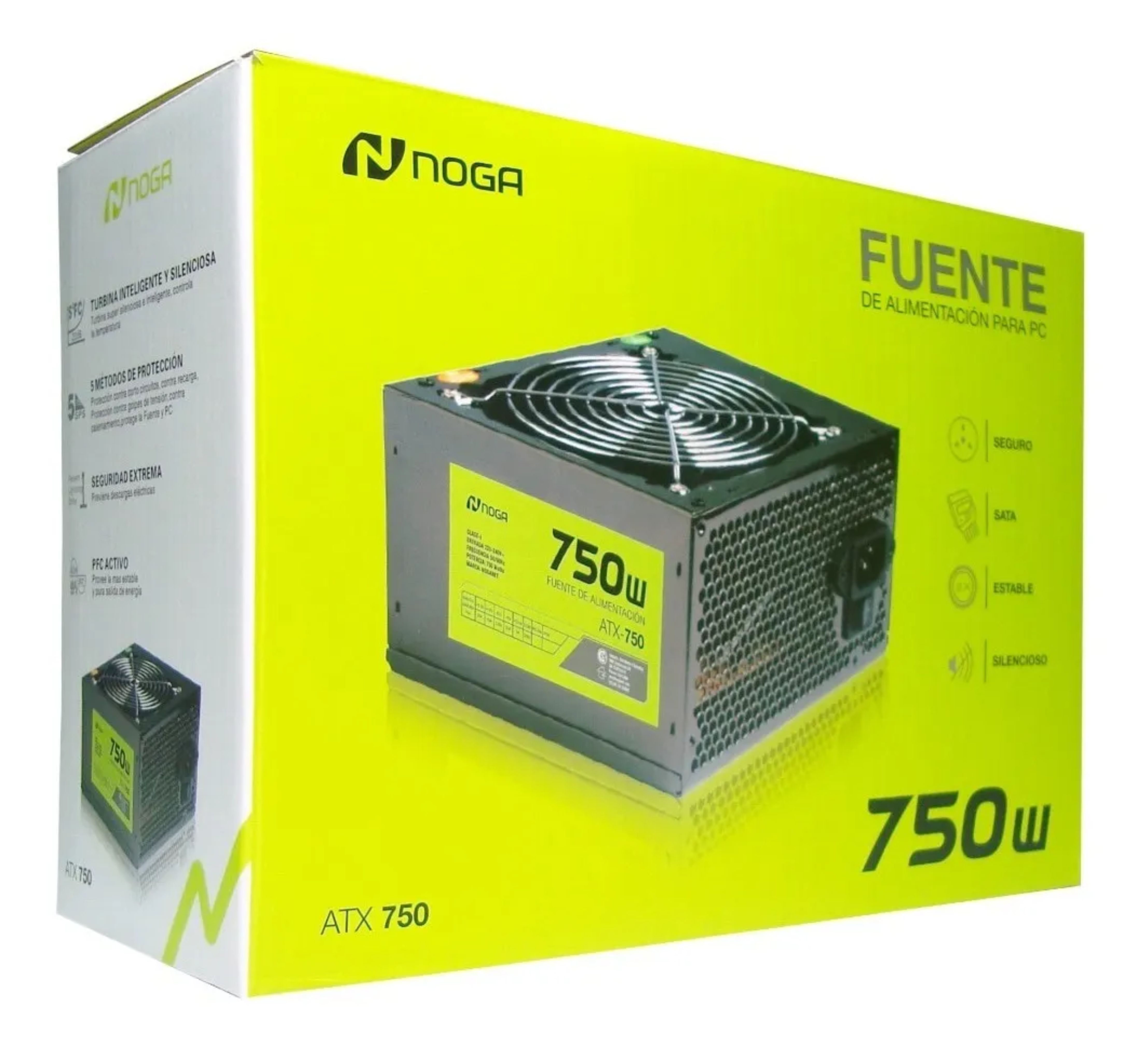 FUENTE 750W P/GABINETE NOGA - ATX 750 NB- NOGA NET - FUENTE08498