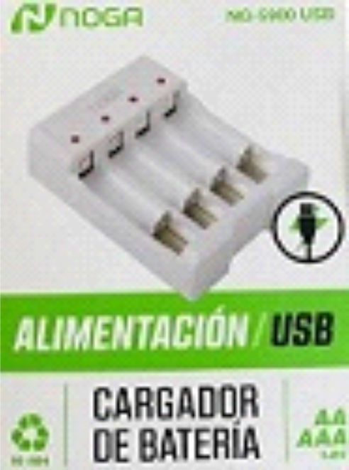 CARGADOR DE PILAS AA / AAA - NG-5900 USB - ALIMENTACION USB - NOGA NET - CARGADOR08504