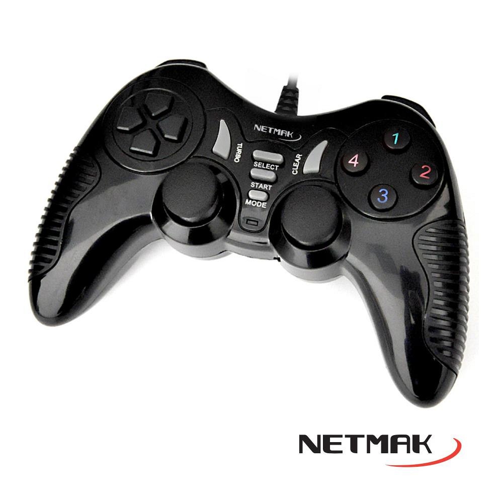 JOYSTICK GAMEPAD PS2/PS1 NEGRO NM-SPEED NETMAK - JOYSTICK08523