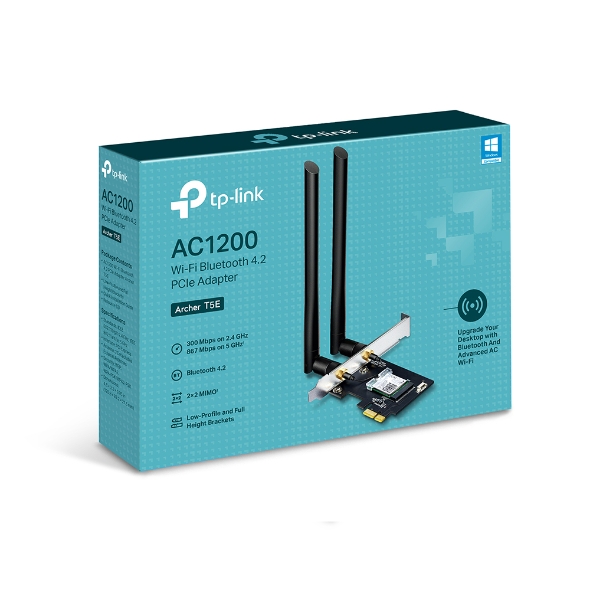 PLACA DE RED PCI-E WIFI (ARCHER T5E) AC1200 WI-FI BLUETOOTH 4.2 - TP-LINK - PLACA08532