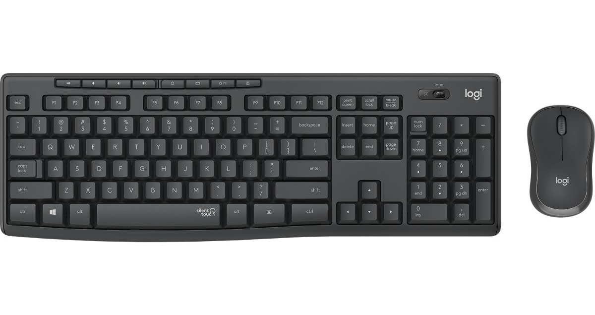 TECLADO + MOUSE WIRELESS MK295 SILENT BLK 920-009792 LOGITECH - TECLADO08576
