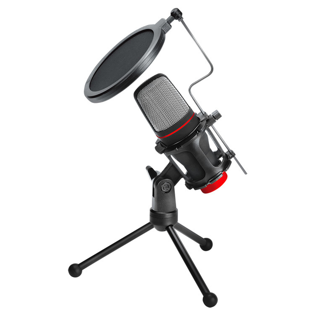 MICROFONO CON BASE NOGA MIC-ST02S STREAMER HI-FI OMNIDIRECCIONAL - NOGA NET - MICROFONO08695