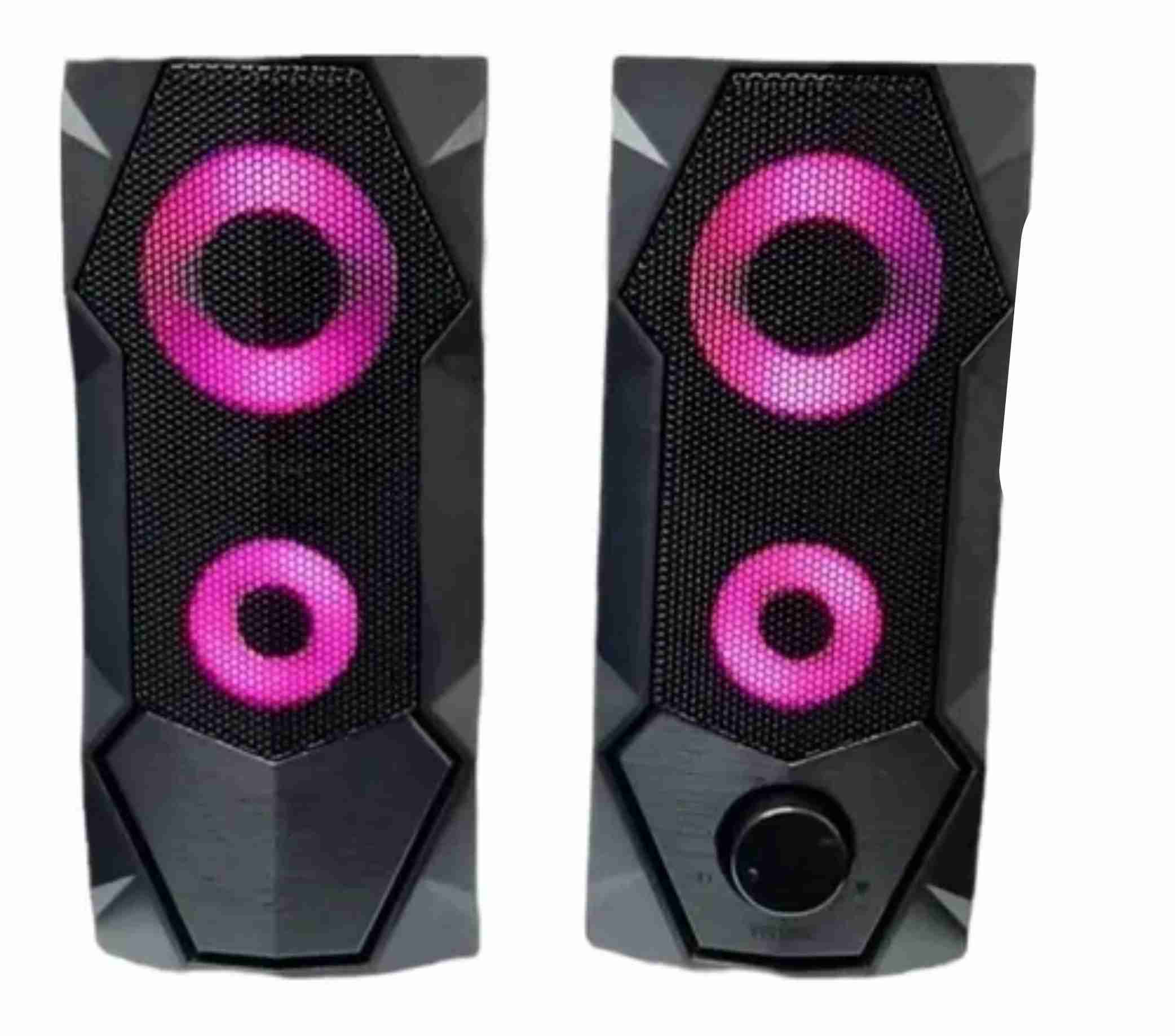 PARLANTES AUDIO PLUG ALIM USB NG-301P GAMER LED MULTIMEDIA C/VOL NOGA NET - PARLANTE08717