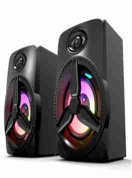 PARLANTES AUDIO PLUG ALIM USB NG-160P GAMER LED MULTIMEDIA C/VOL NOGA NET - PARLANTE08718