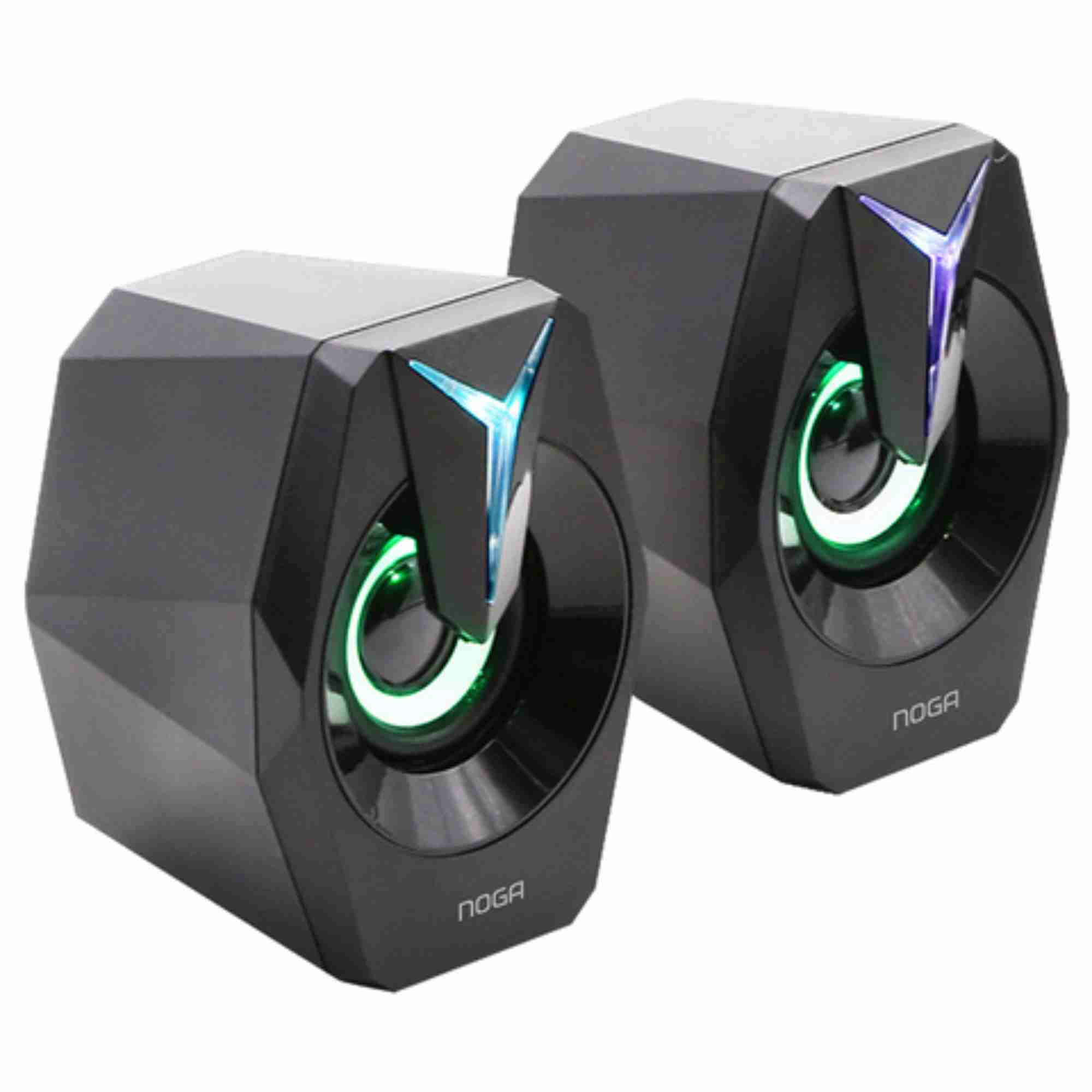 PARLANTES AUDIO PLUG ALIM USB NG-92P GAMER LED MULTIMEDIA C/VOL NOGA NET - PARLANTE08719
